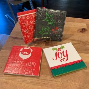 Set of Four Christmas Coasters